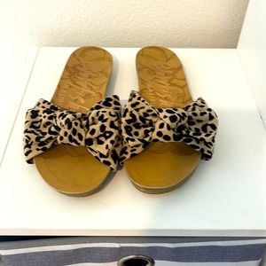 Leopard print sandals